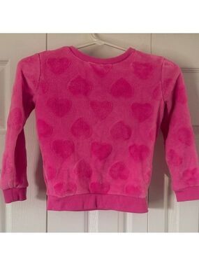 George Pink Heart Pattern Kids Sweatshirt